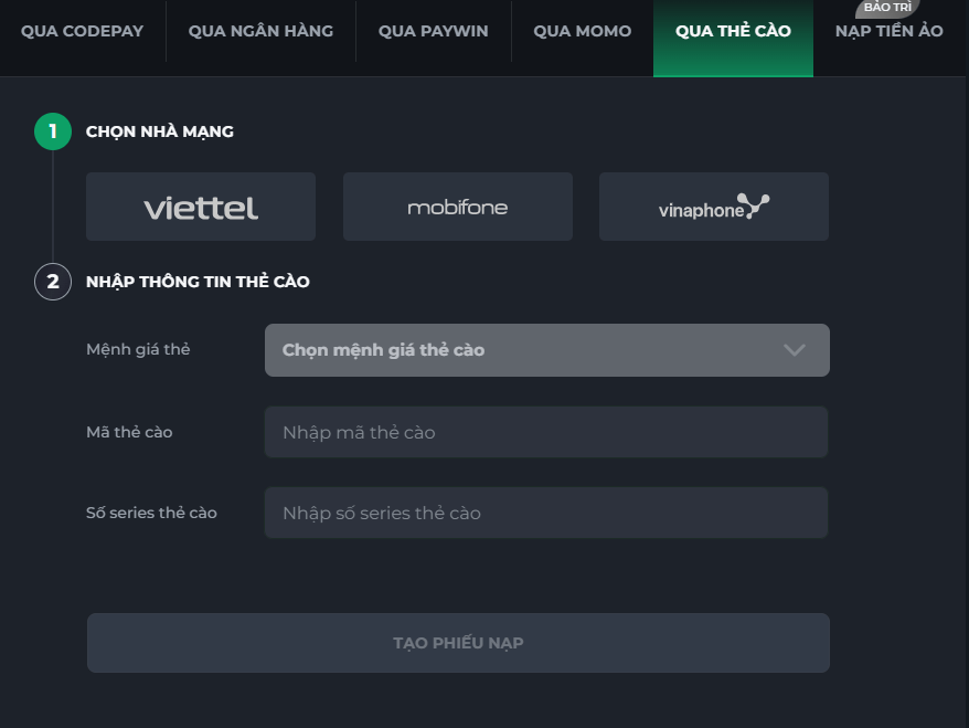 Nạp tiền tại nhà cái SOC88 bạn hoàn toàn yên tâm