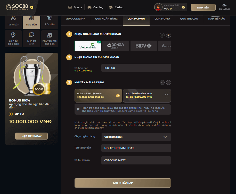 Nhà Cái SOC88 Có Hợp Pháp Không? Mẹo Chơi Cá Cược An Toàn 7 Giao dịch minh bạch, rõ ràng