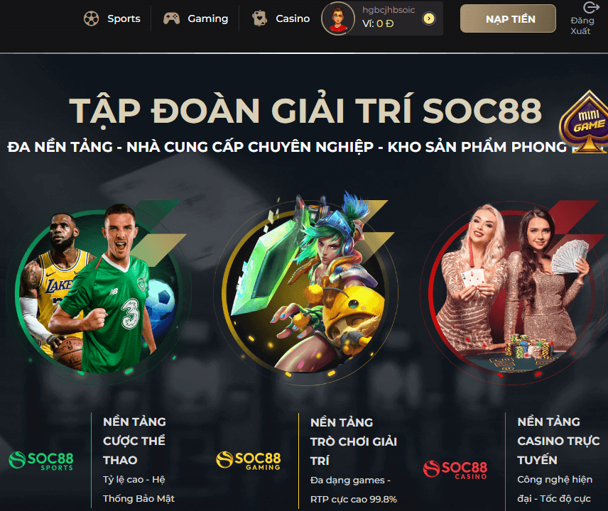 Khuyến Mãi SOC88 Có Gì? Lợi Ích Khi Đăng Ký Ưu Đãi 8 Mở rộng cơ hội trải nghiệm và săn thưởng