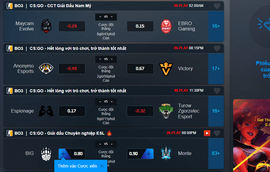 Cá Cược CS GO Tại SOC88: Kinh Nghiệm Đúng Chuẩn Từ Chuyên Gia 7 Tìm hiểu trận đấu, đội tham gia