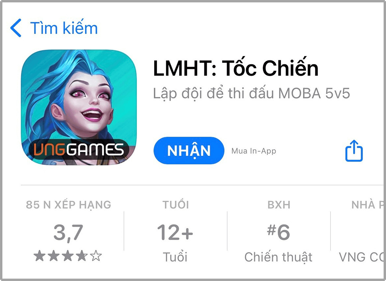 Tải Liên Minh Tốc Chiến trên hệ điều hành IOS và Android 6 Tải Liên Minh Tốc Chiến trên IOS