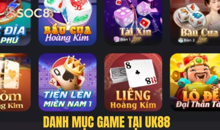 UK88 - Thỏa Thích Niềm Đam Mê Cá Cược Tại Sân Chơi 2 Hệ thống game đồ sộ tại nền tảng nhà cái