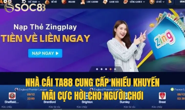 Giới thiệu Ta88 - Nhà cái hấp dẫn nhất thị trường Việt Nam 2 Nhà cái Ta88 cung cấp nhiều khuyến mãi cực hời cho người chơi